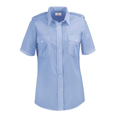 Greiff Classixx Damen Pilothemd Bluse 6658 kurzarm (48, bleu)