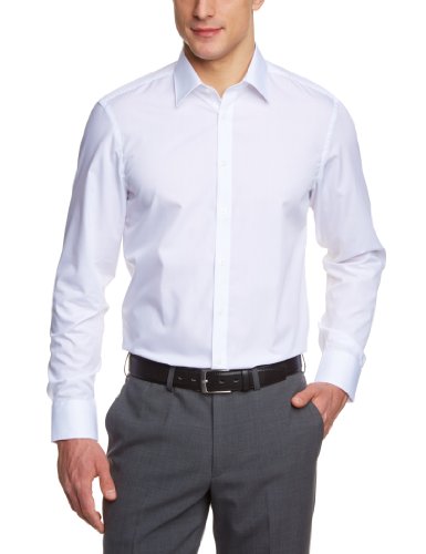 Venti Herren Businesshemd Slim Fit 001480/0, Gr. 42, Weiß (0 weiß)